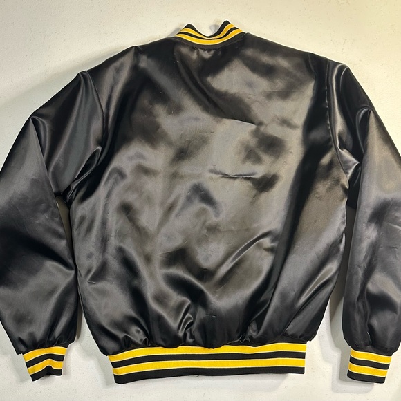 Vintage Pittsburgh Penguins Jacket 1980s Swingster Men’s medium Black Vtg 80s - Picture 7 of 7